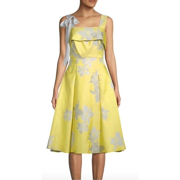 Badgley Mischka Dresses & Skirts - Badgley Mischka "Brianna" Dress PTP 17 Waist 14 Green - Pockets A line